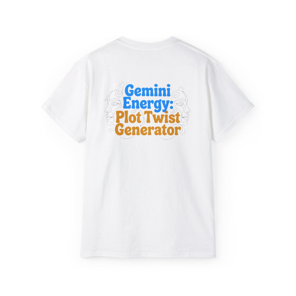 Gemini Zodiac Energy T-Shirt - Star Sign Graphic Tee - Astrology Gift