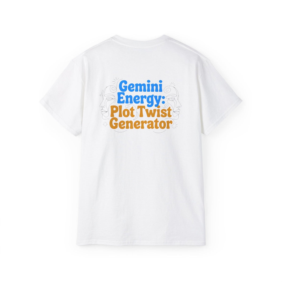 Gemini Zodiac Energy T-Shirt - Star Sign Graphic Tee - Astrology Gift