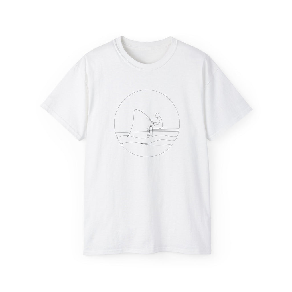 Fishing T-Shirt, Relaxing Fisherman Tee, Gift for Men and Women Outdoor Lovers