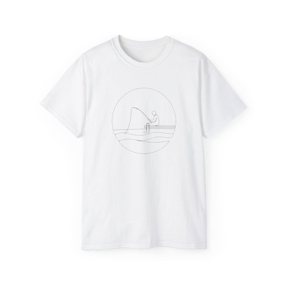 Fishing T-Shirt, Relaxing Fisherman Tee, Gift for Men and Women Outdoor Lovers