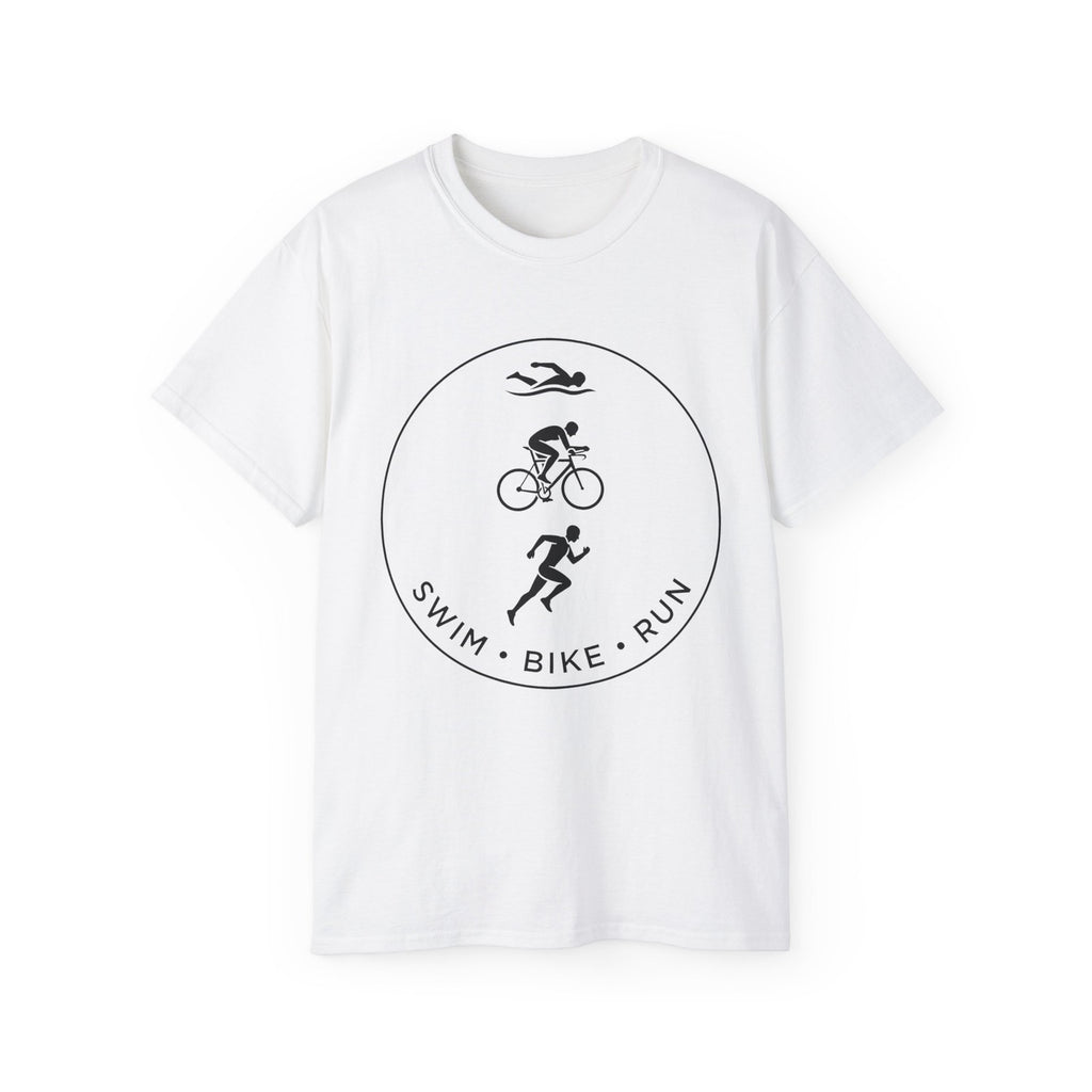 Swim Bike Run T-Shirt, Triathlon Athlete Tee, Gift for Men and Women Triathletes