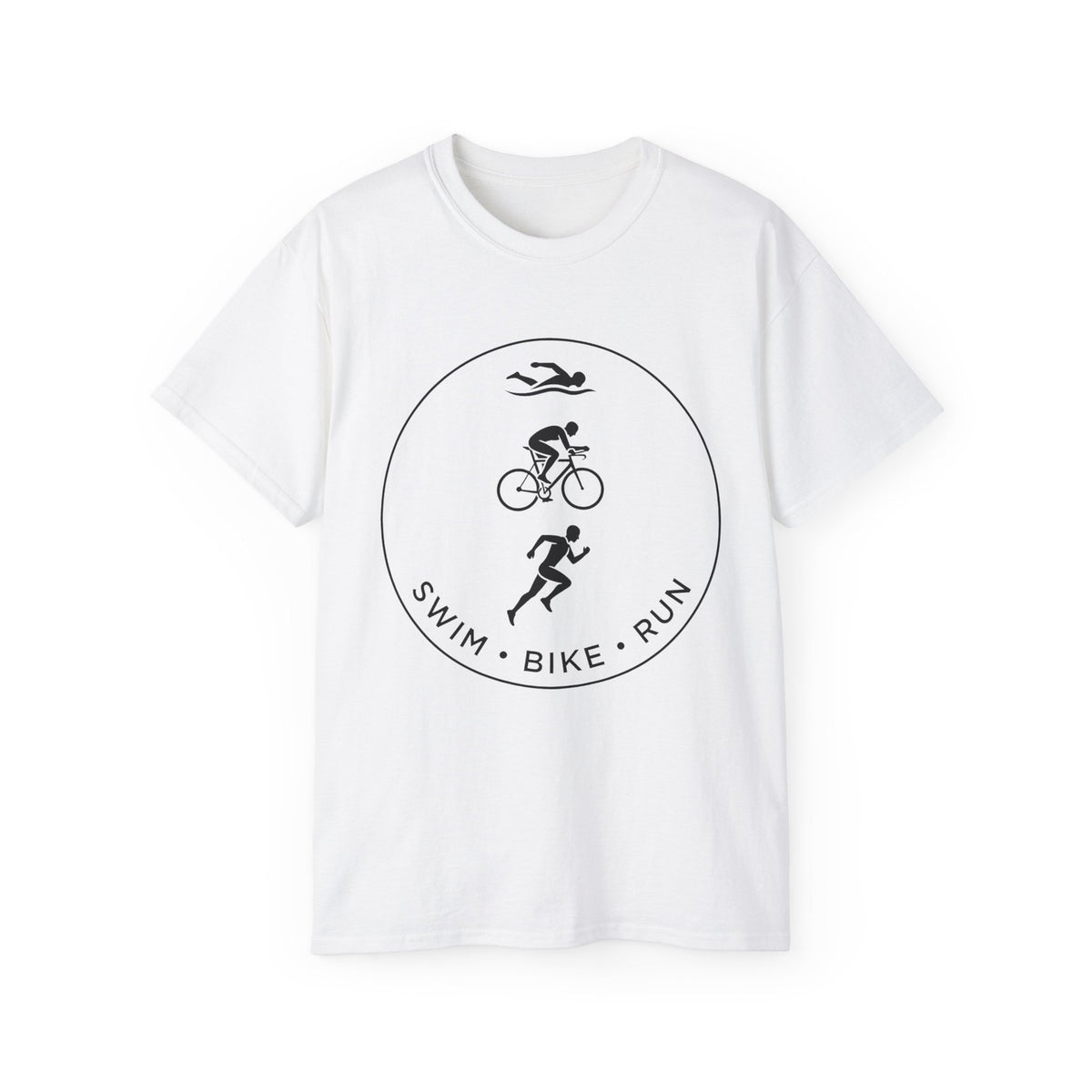 Swim Bike Run T-Shirt, Triathlon Athlete Tee, Gift for Men and Women Triathletes