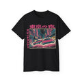 Tokyo Night Speed Runner T-Shirt, Japanese T-Shirt, Retro Cyberpunk Car