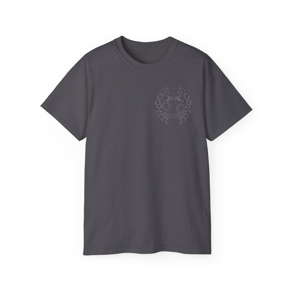 Cancer Zodiac Graphic Tee - Emotionally Buff Design - Astrology Gift Shirt