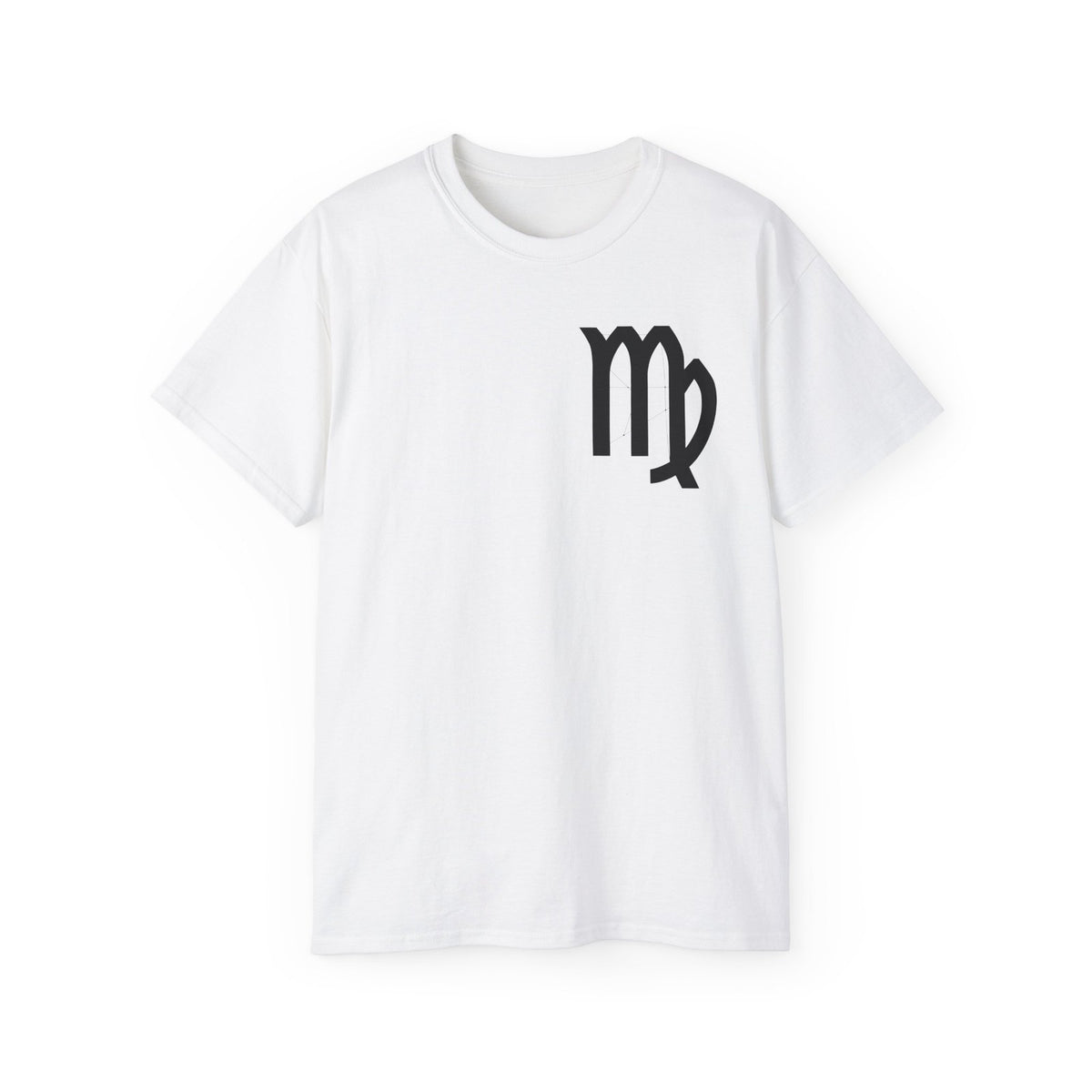 Virgo Zodiac Energy T-Shirt - Bold Graphic Virgo Glyph Tee - Astrology Gift