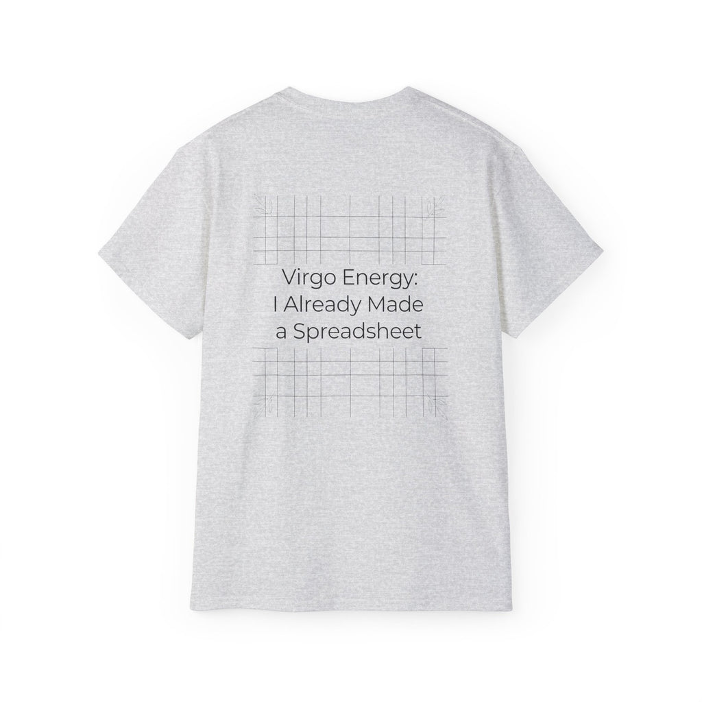 Virgo Zodiac Energy T-Shirt - Bold Graphic Virgo Glyph Tee - Astrology Gift