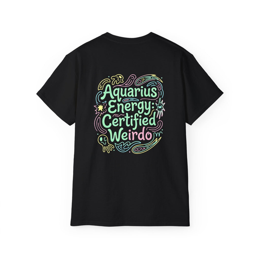 Aquarius Zodiac Energy T-Shirt - Aquarius Graphic Tee - Astrology Gift