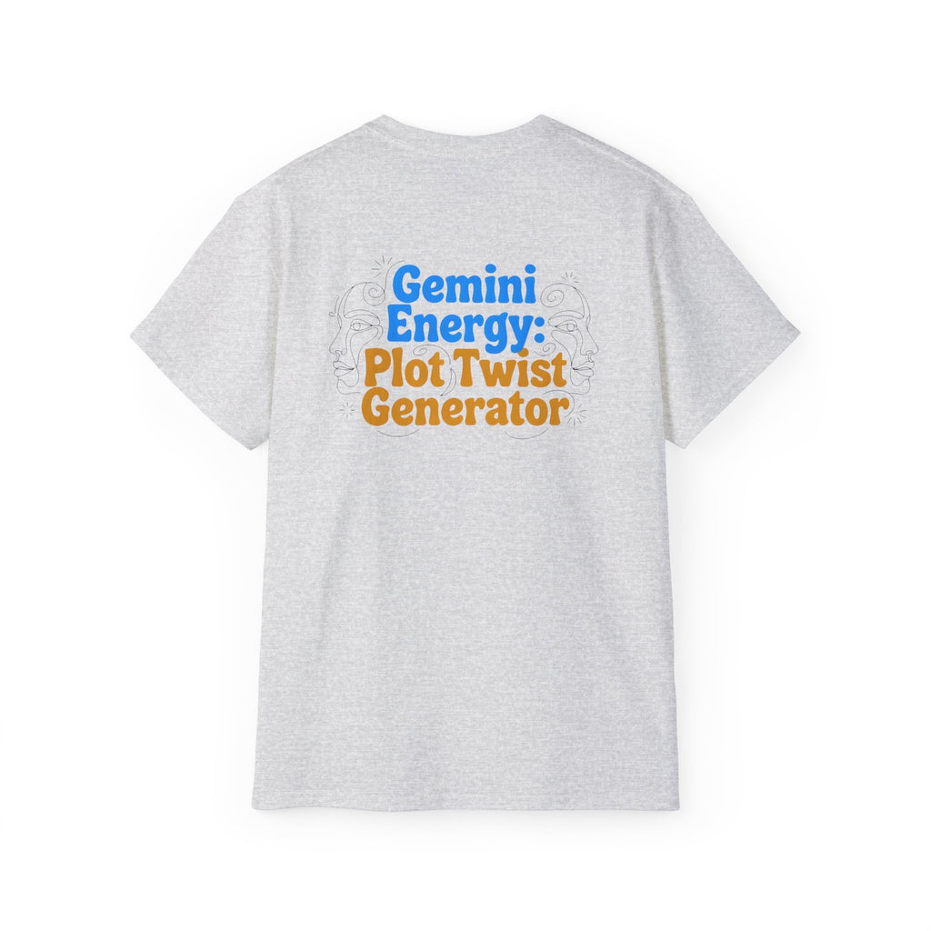 Gemini Zodiac Energy T-Shirt - Star Sign Graphic Tee - Astrology Gift