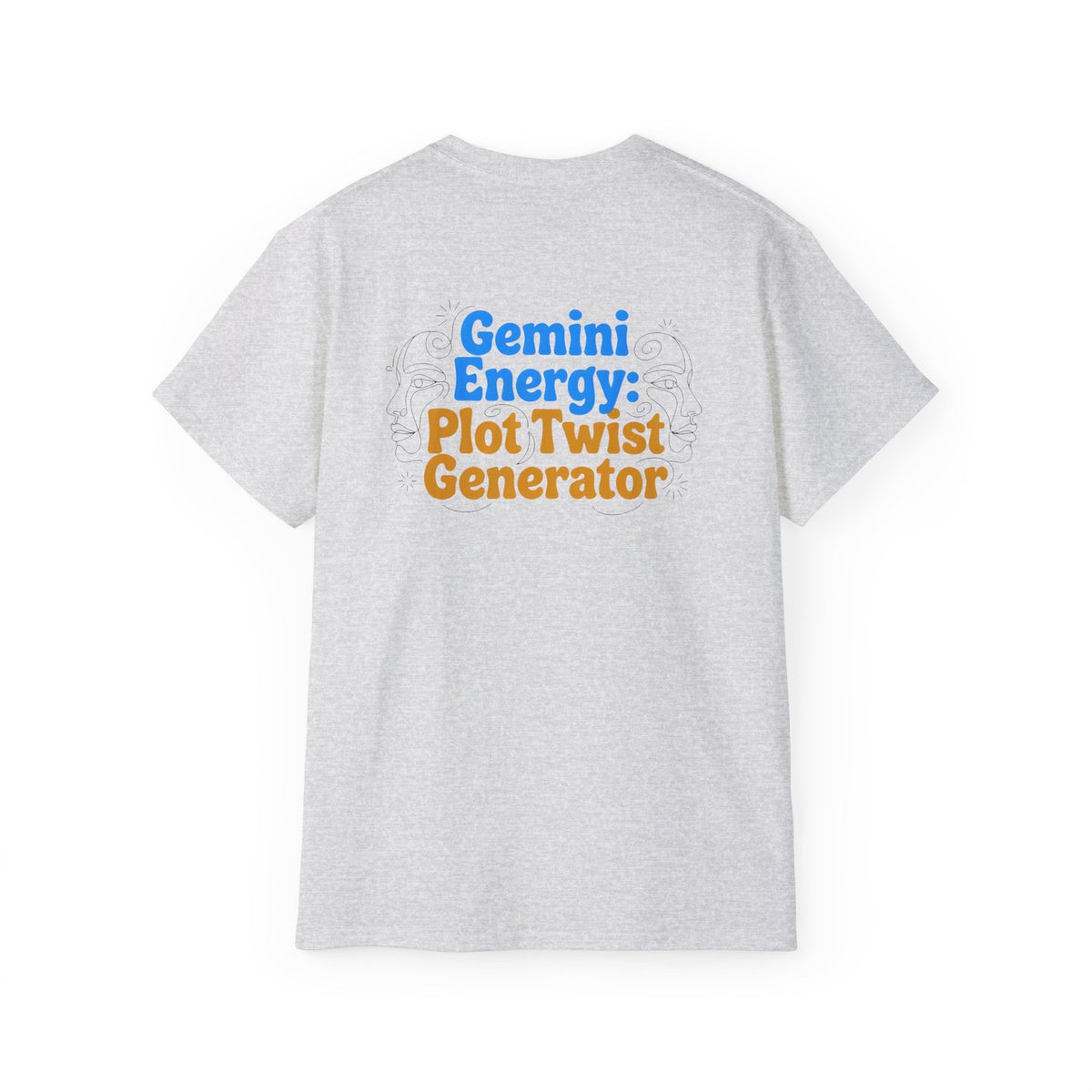 Gemini Zodiac Energy T-Shirt - Star Sign Graphic Tee - Astrology Gift