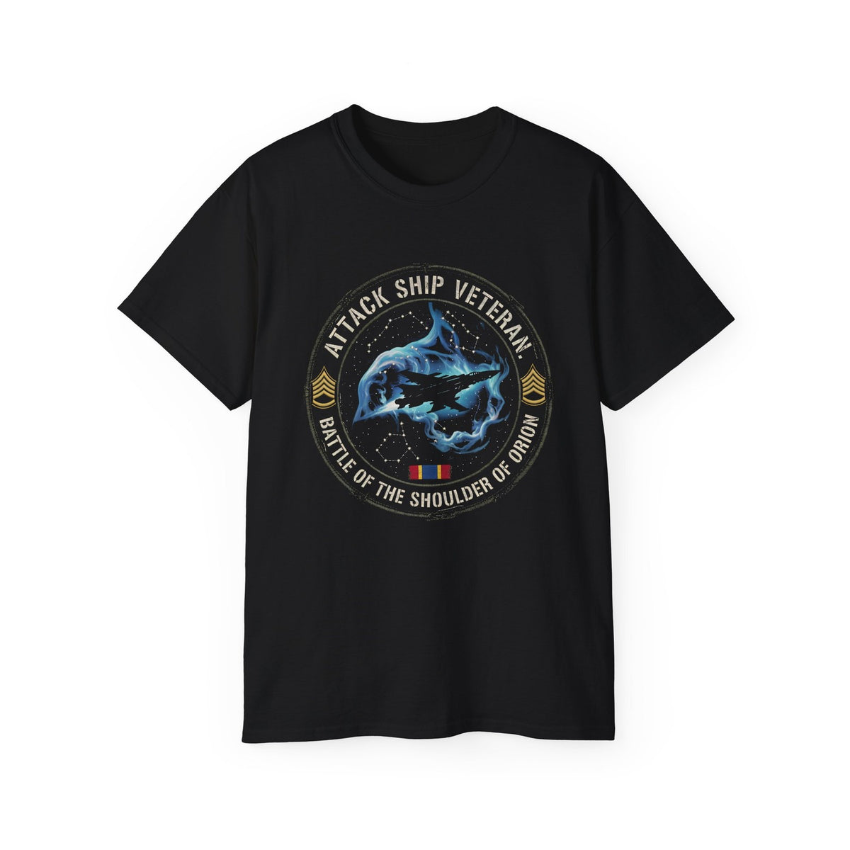 Battle of Shoulder of Orion Veteran T-Shirt, Retro Sci-Fi Blade Runner Tee