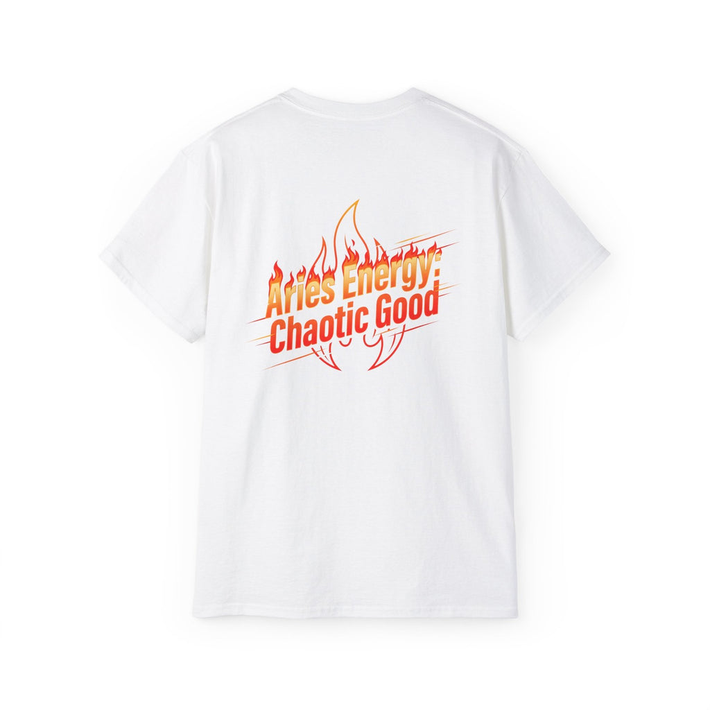 Aries Zodiac Energy T-Shirt - Chaotic Good Graphic Tee - Astrology Gift