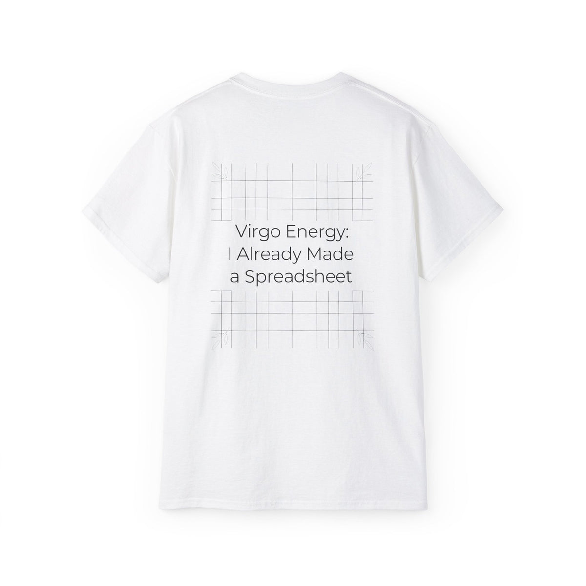 Virgo Zodiac Energy T-Shirt - Bold Graphic Virgo Glyph Tee - Astrology Gift