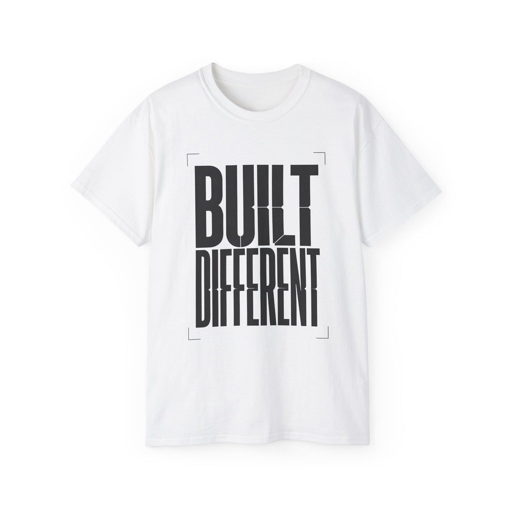 Built Different T-Shirt, Motivational Gym Fitness Tee, Gift for Men and Women