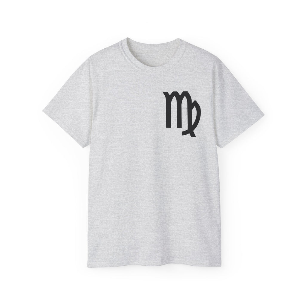 Virgo Zodiac Energy T-Shirt - Bold Graphic Virgo Glyph Tee - Astrology Gift