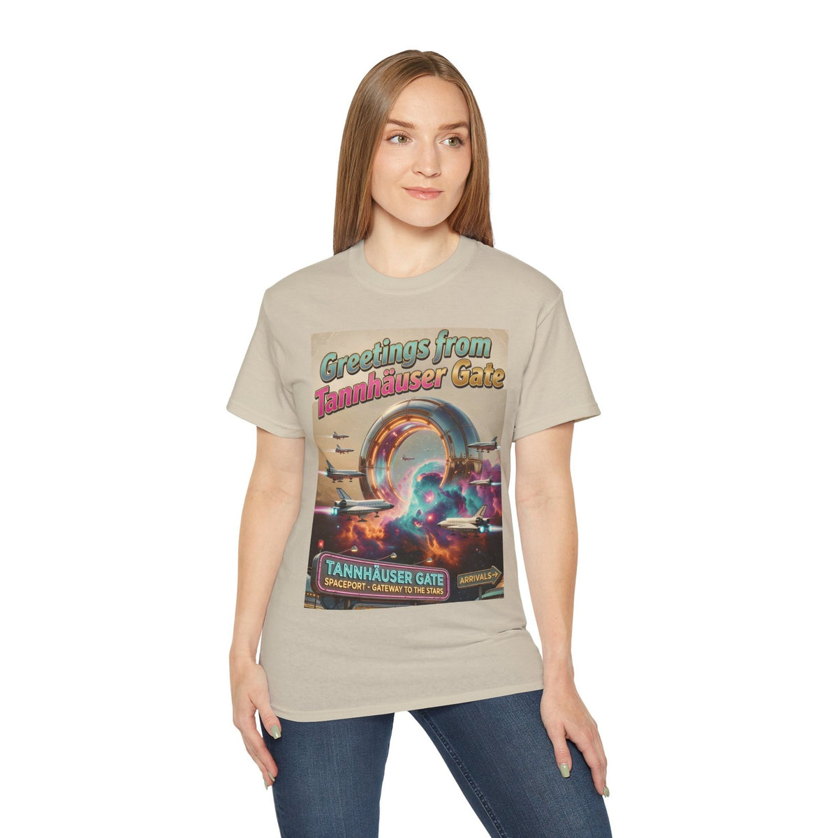 Tannhäuser Gate Tourist T-Shirt, Retro Sci-Fi Tee for Blade Runner Fans
