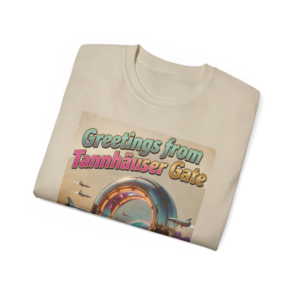 Tannhäuser Gate Tourist T-Shirt, Retro Sci-Fi Tee for Blade Runner Fans