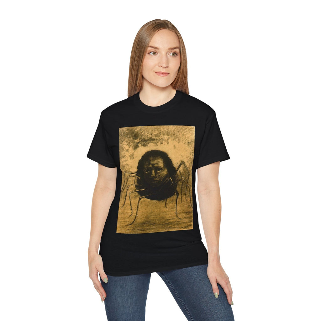 The Crying Spider T-Shirt, Odilon Redon Creepy Spider Tee, Horror Art T-Shirt