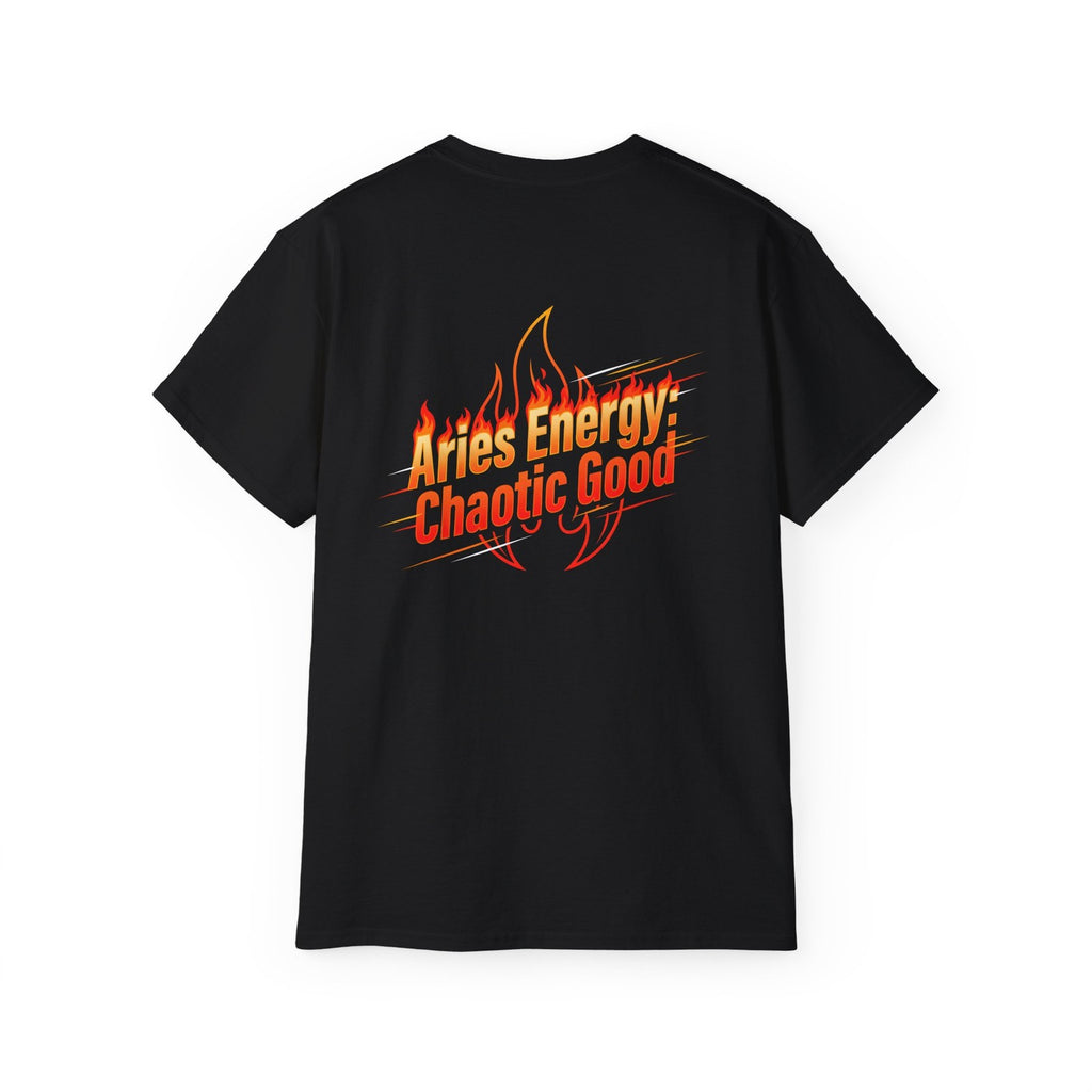 Aries Zodiac Energy T-Shirt - Chaotic Good Graphic Tee - Astrology Gift