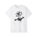 Lotus Flower T-Shirt, Japanese Ink Art Tee, Gift for Men and Women, Minimalist Design