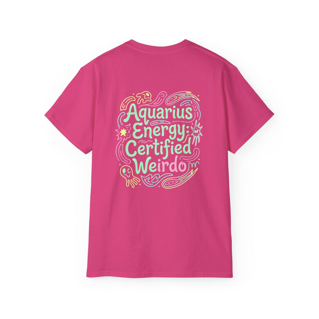 Aquarius Zodiac Energy T-Shirt - Aquarius Graphic Tee - Astrology Gift