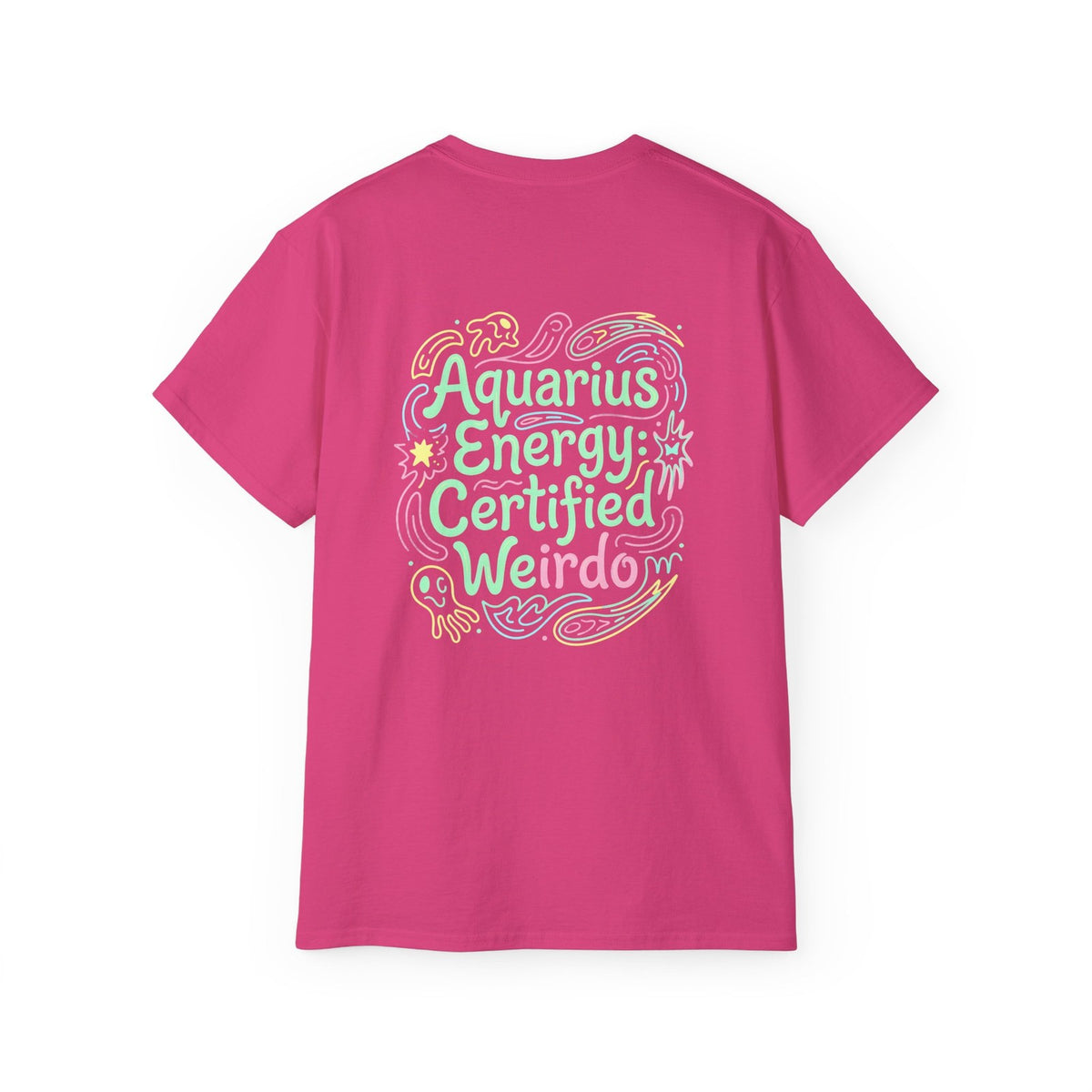 Aquarius Zodiac Energy T-Shirt - Aquarius Graphic Tee - Astrology Gift