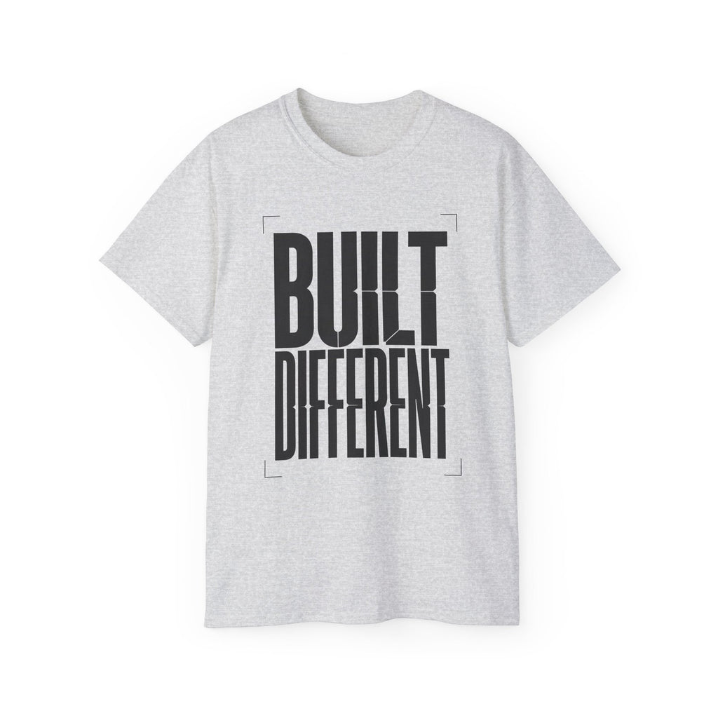 Built Different T-Shirt, Motivational Gym Fitness Tee, Gift for Men and Women