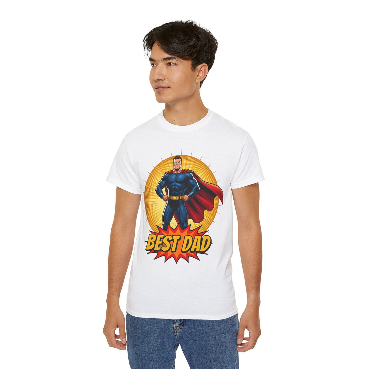 Best Dad T-Shirt, Superhero Dad Birthday Father's Day Gift