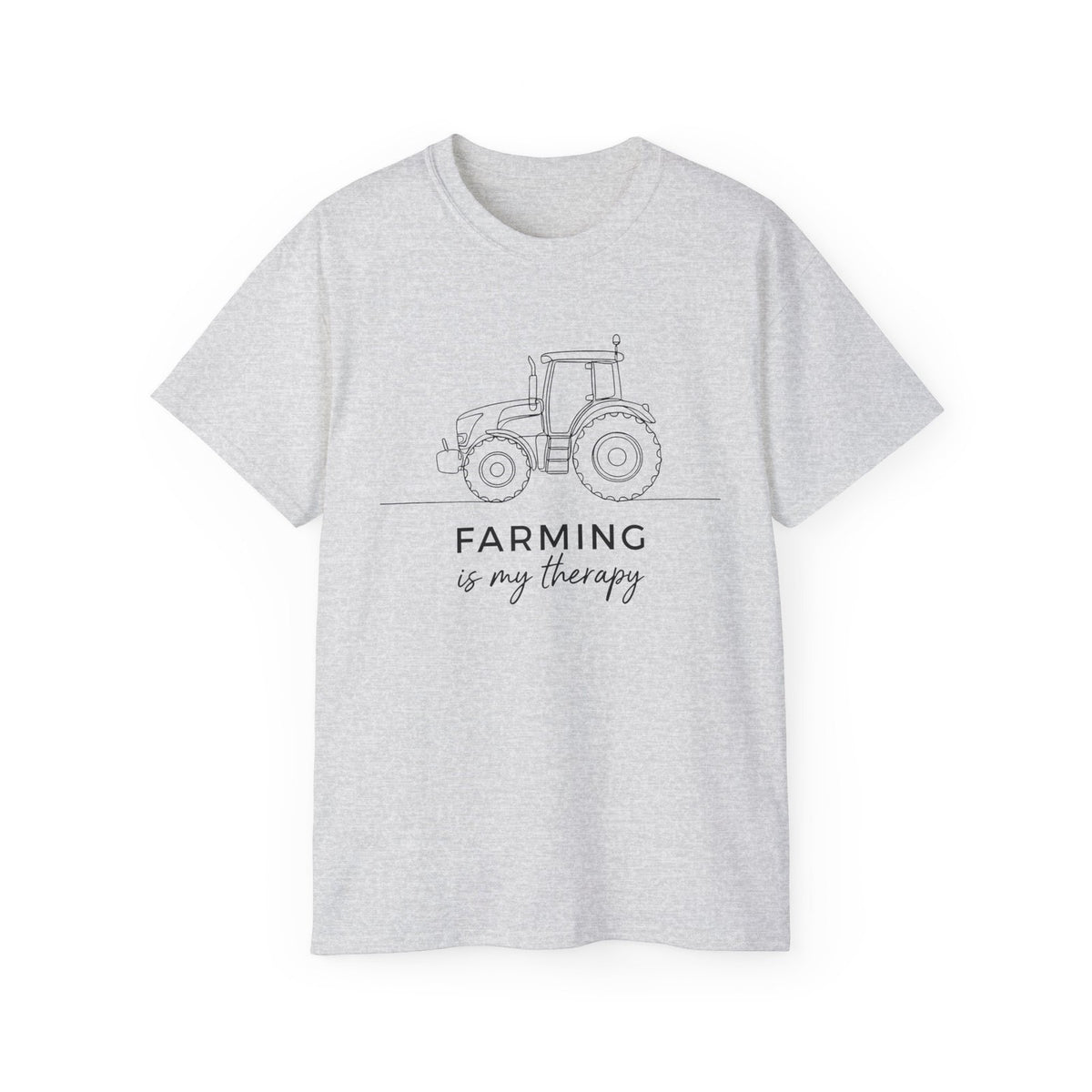 Farming Is My Therapy T-Shirt, Tractor Farmer Tee, Gift for Men and Women, Country Life