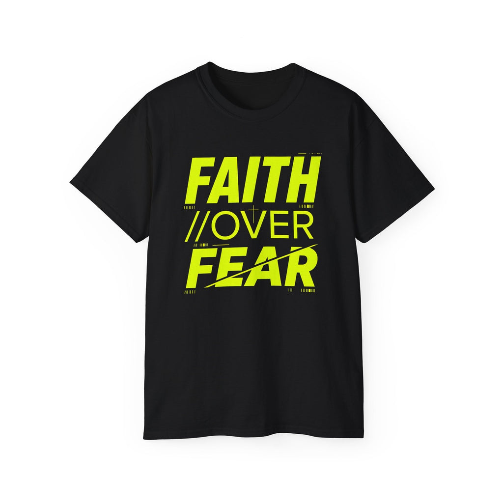 Faith Over Fear T-Shirt, Christian Motivational Tee, Gift for Men and Women