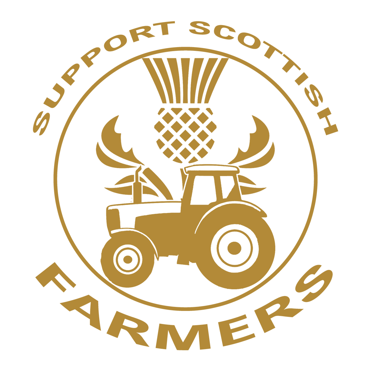Support Scottish Farmers Tractor Sticker
