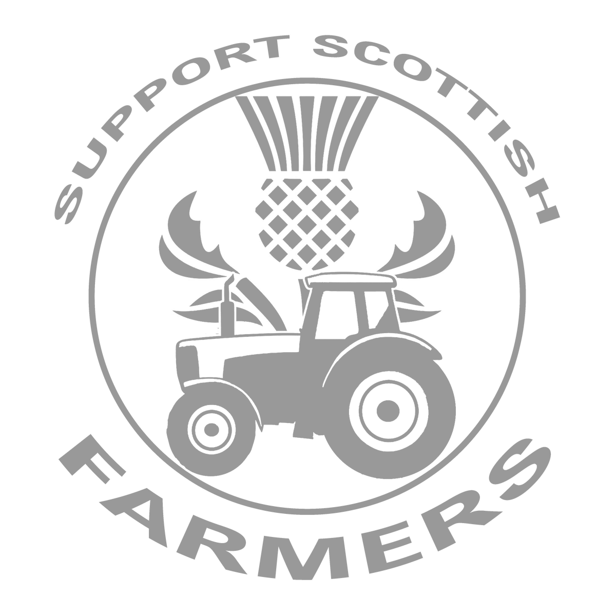 Support Scottish Farmers Tractor Sticker