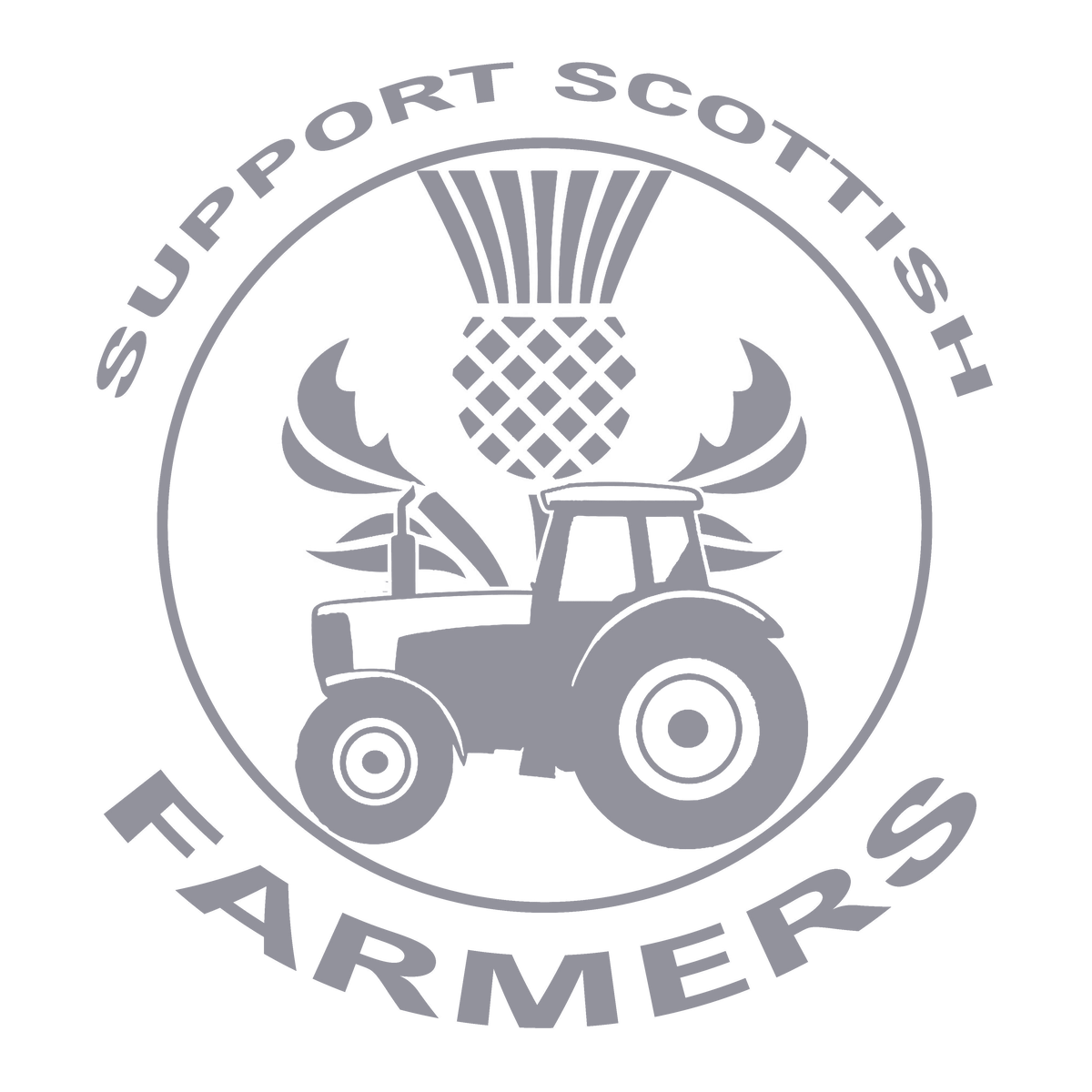 Support Scottish Farmers Tractor Sticker