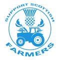 Support Scottish Farmers Tractor Sticker