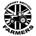 Support British Farmers Tractor Sticker