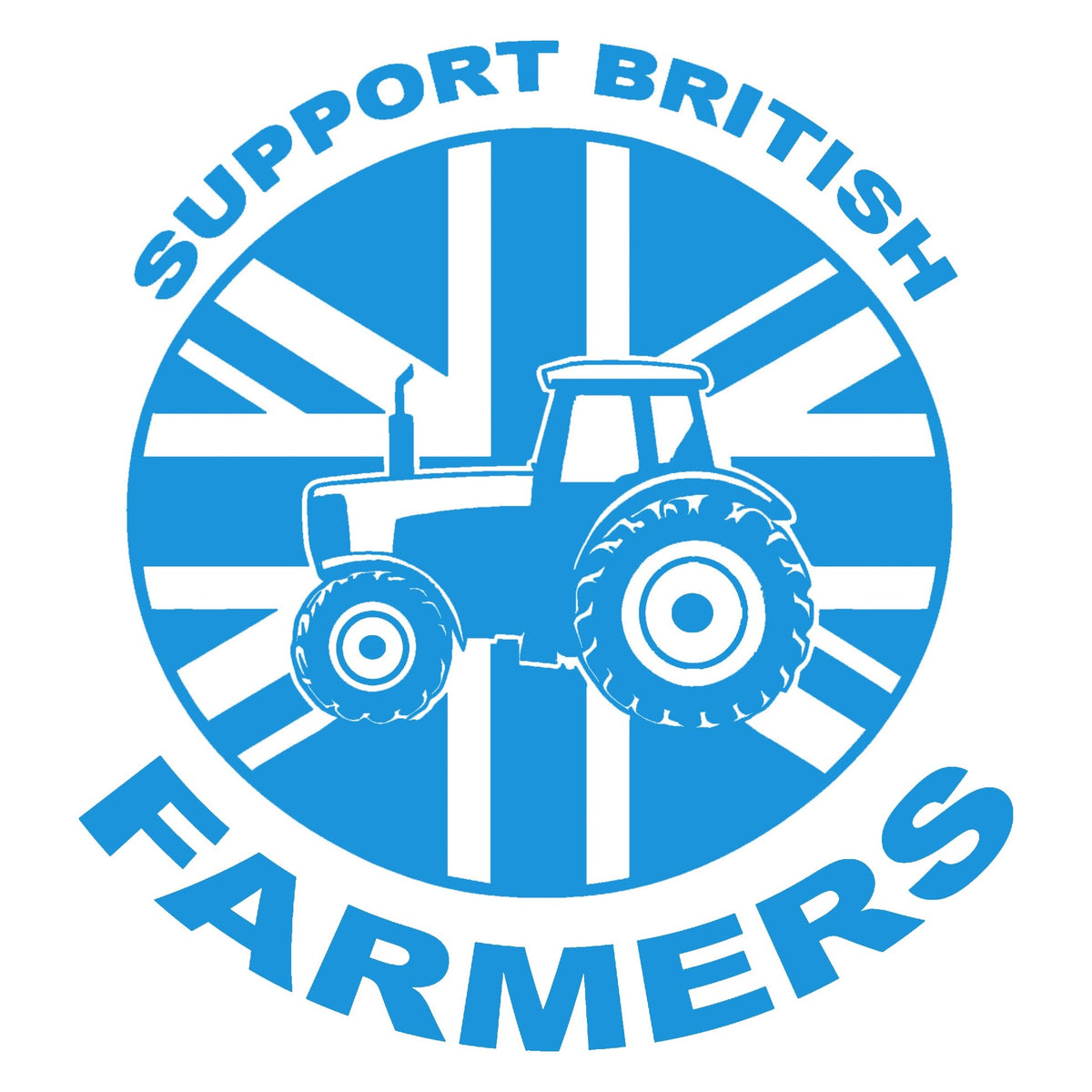 Support British Farmers Tractor Sticker