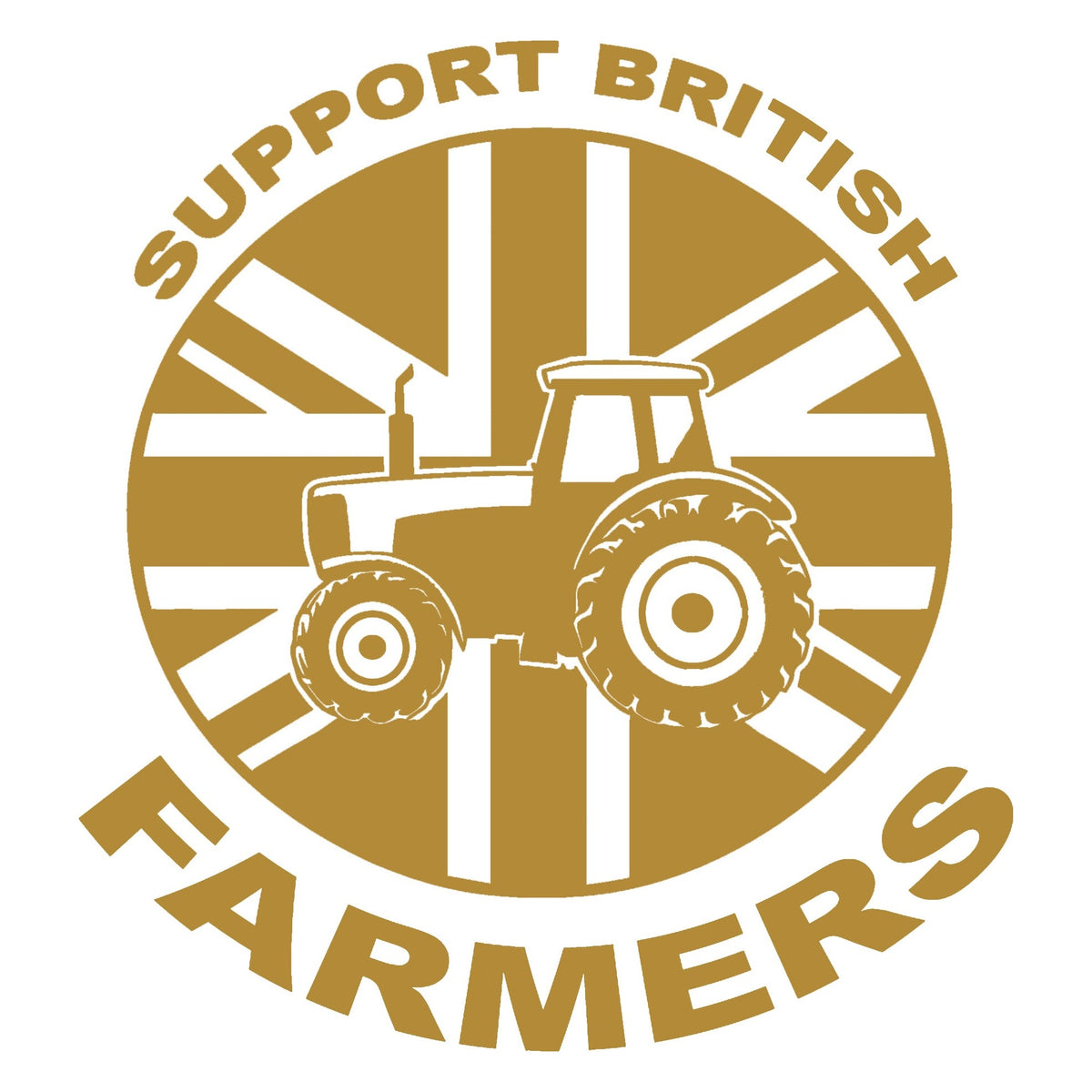 Support British Farmers Tractor Sticker