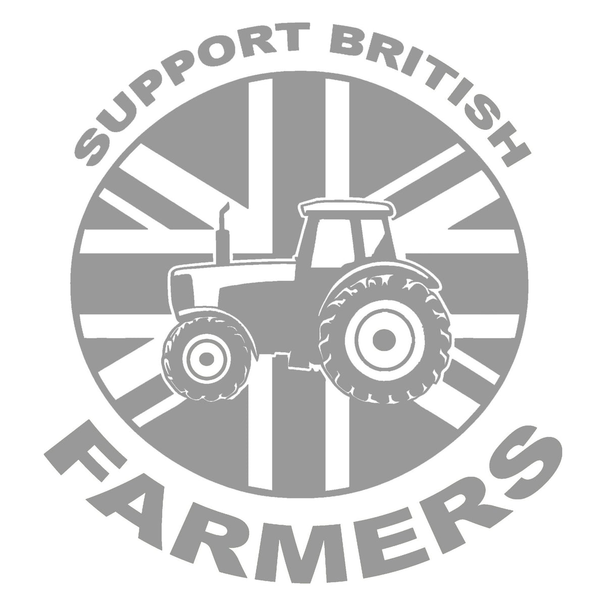Support British Farmers Tractor Sticker