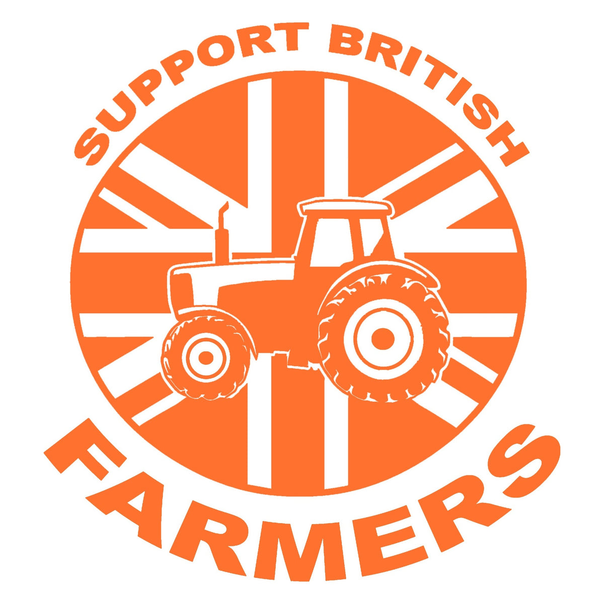 Support British Farmers Tractor Sticker