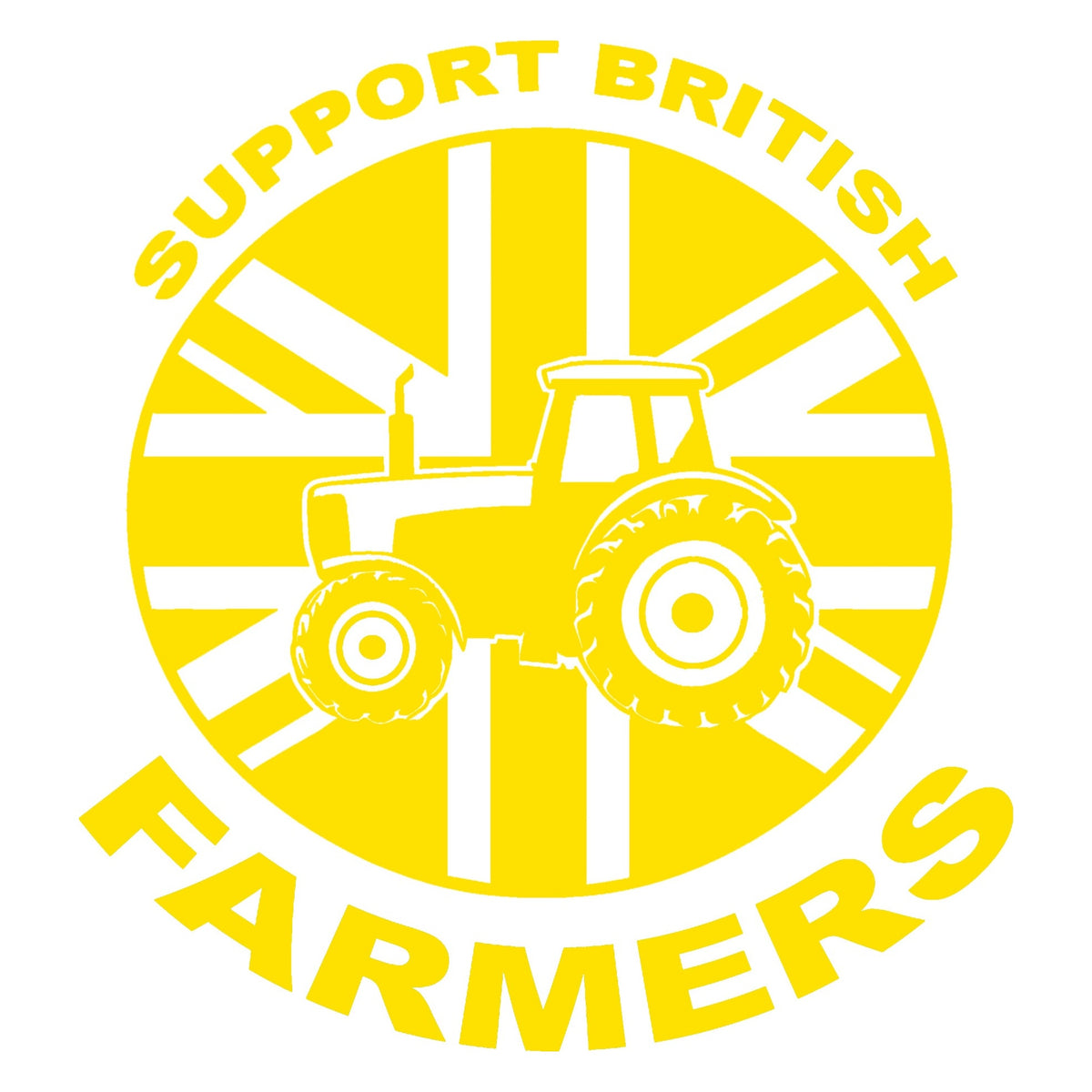 Support British Farmers Tractor Sticker
