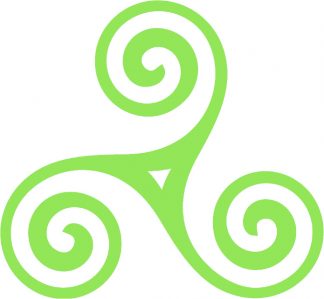 Celtic Triskele symbol, Triskelion, Irish, Ancient European, Car sticker, Laptop decal