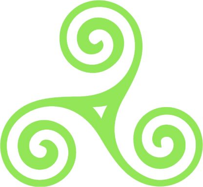 Celtic Triskele symbol, Triskelion, Irish, Ancient European, Car sticker, Laptop decal