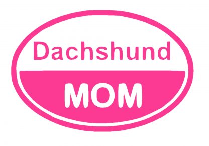 Dachshund Mom vinyl car decal, laptop sticker