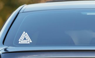 Valknut Norse Viking symbol Odin, Car Sticker, Laptop decal