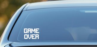 Game Over gamer decal for car, laptop, wall etc.
