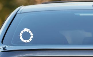 Ouroboros symbol, snake eating own tail, Car Sticker, Laptop decal