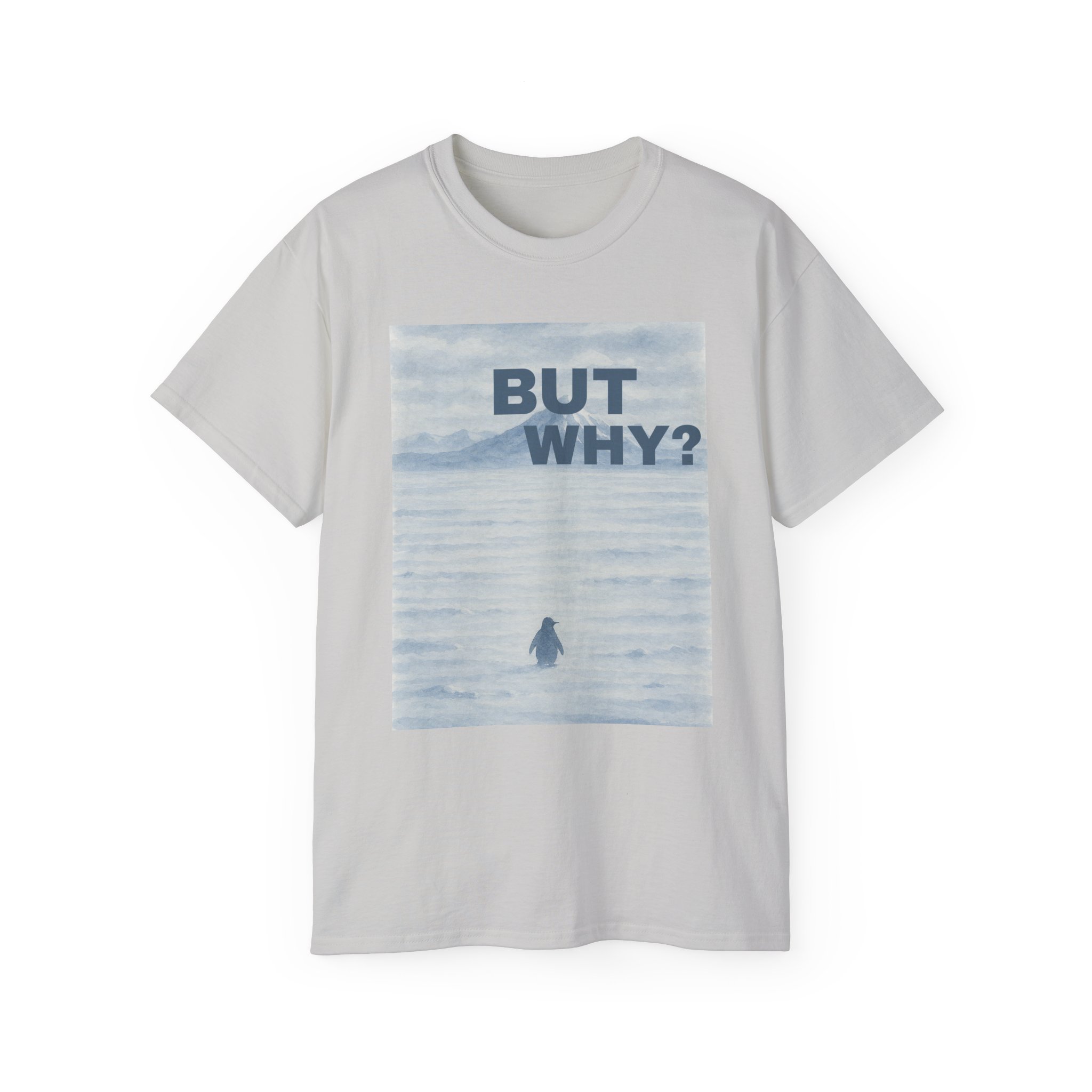 Nihilist Penguin But Why T-Shirt - Image 2